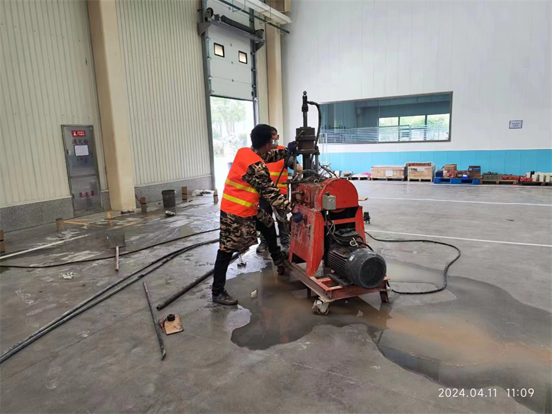 文昌厂房地面下沉塌陷注浆加固施工